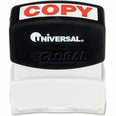 UNIVERSAL Universal Message Stamp, COPY, Pre-Inked/Re-Inkable, Red UNV10048***